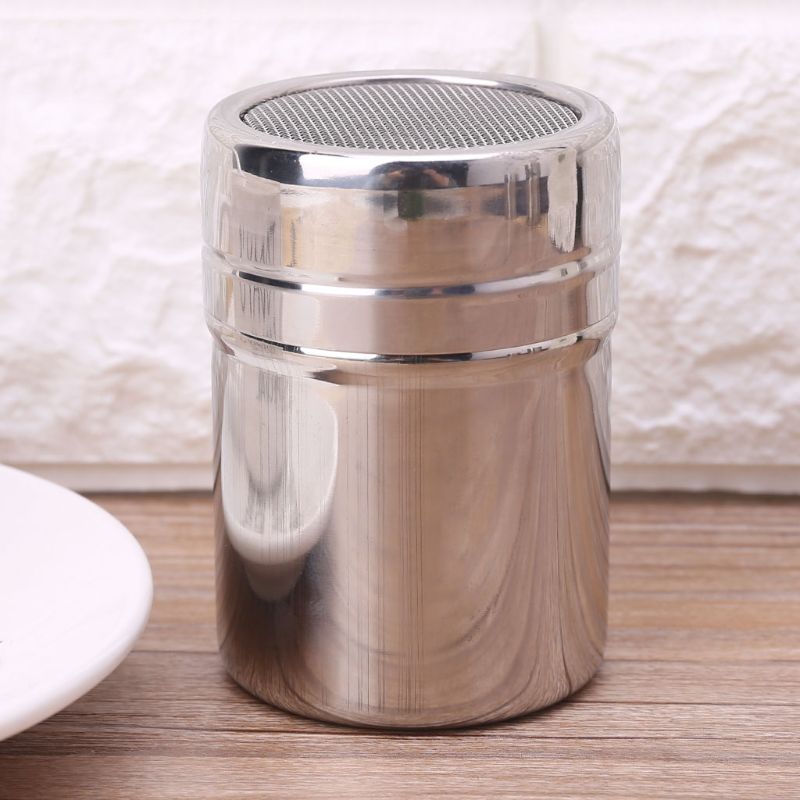 

Stainless Steel Mesh Flour Sifter Icing Sugar Salt Dredger Chocolate Shaker 3 Sizes