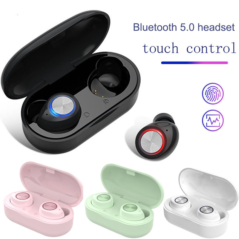 

TW60 Bluetooth 5.0 Coloful Fashion Touch Control True Wireless Stereo Sports Bluetooth For All Smart Phone