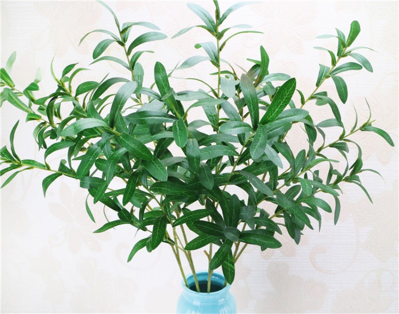 

Simulation Olive Branch 10 Forks Branch Leaf Simulation Plant DIY Home Wedding Party Decoration Free Shipping, As pic
