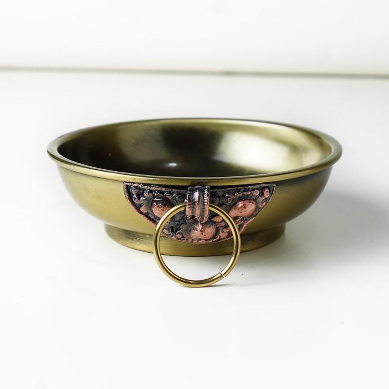 

Metal decorative bowl, Burn incense cone and incense alloy burner,Incense seat No color fading