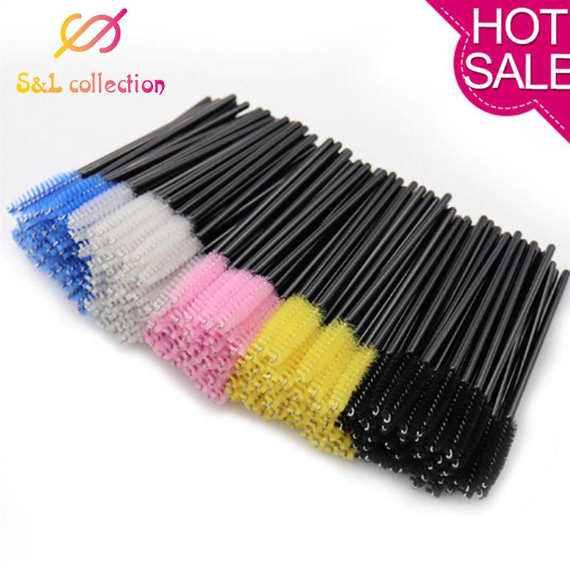 

Eyelash Extension Disposable Eyebrow brush Mascara Wand Applicator Spoolers Eye Lashes Cosmetic Brushes Set makeup tools