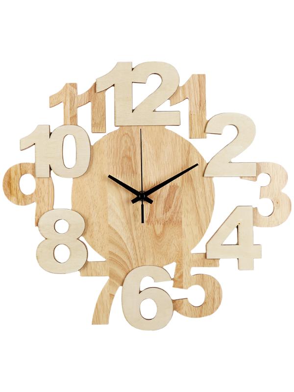 

Big Home Wood Wall Clock Silent Living Room Creative Wall Clock Modern Design 3d Zegar Scienny Home Decor BW50WC