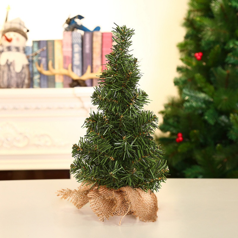 

Mini Christmas Tree For Desktop 20/30cm Christmas Green Tree Festive Party Supplies New Year Xmas Trees Decoration