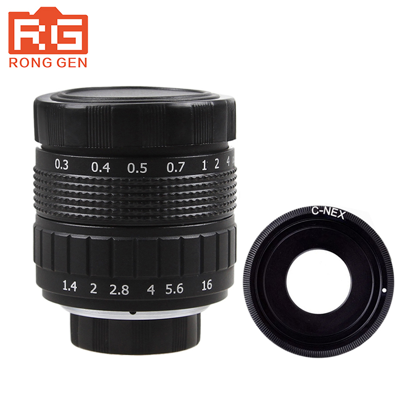 

Fujian 50mm F1.4 CCTV TV lens+C-ENX Mount for Sony E NEX3 NEX-C3 NEX-F3 NEX-5 NEX-5N NEX-5R NEX-5T NEX-6 NEX-7 A6000 A5000