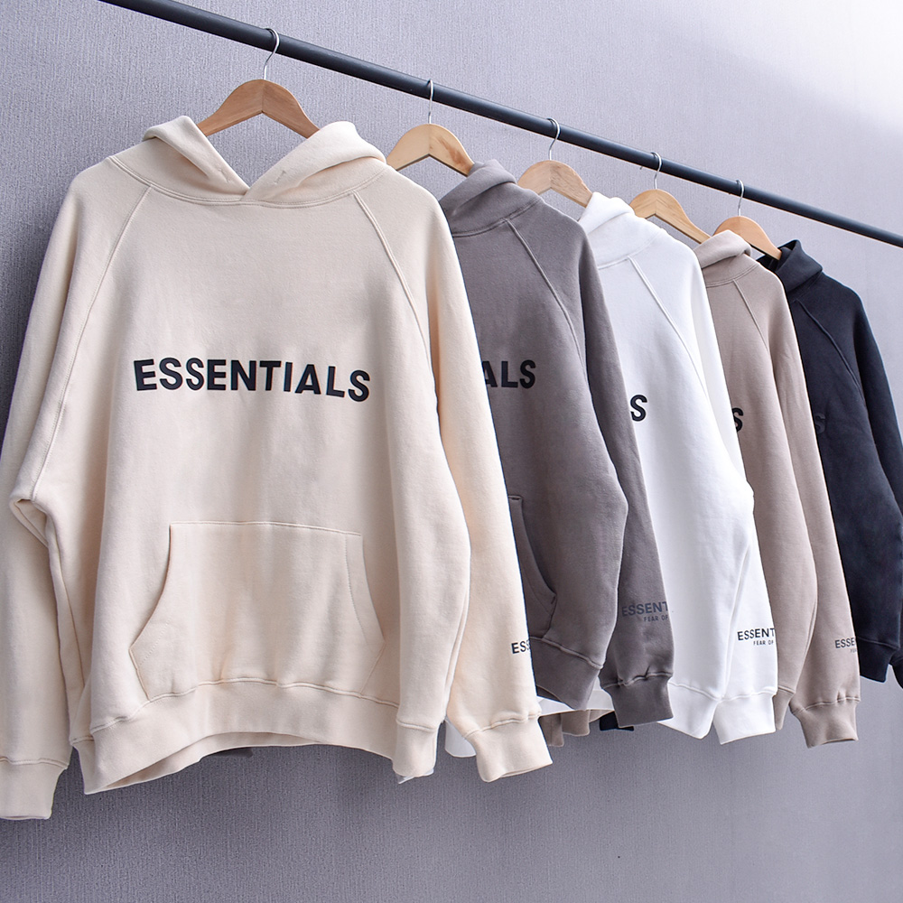 

Trendy Fear of God High Quality Fog Double Line High Street Loose Essentials Chest Lettered Sweater Hoodie, White