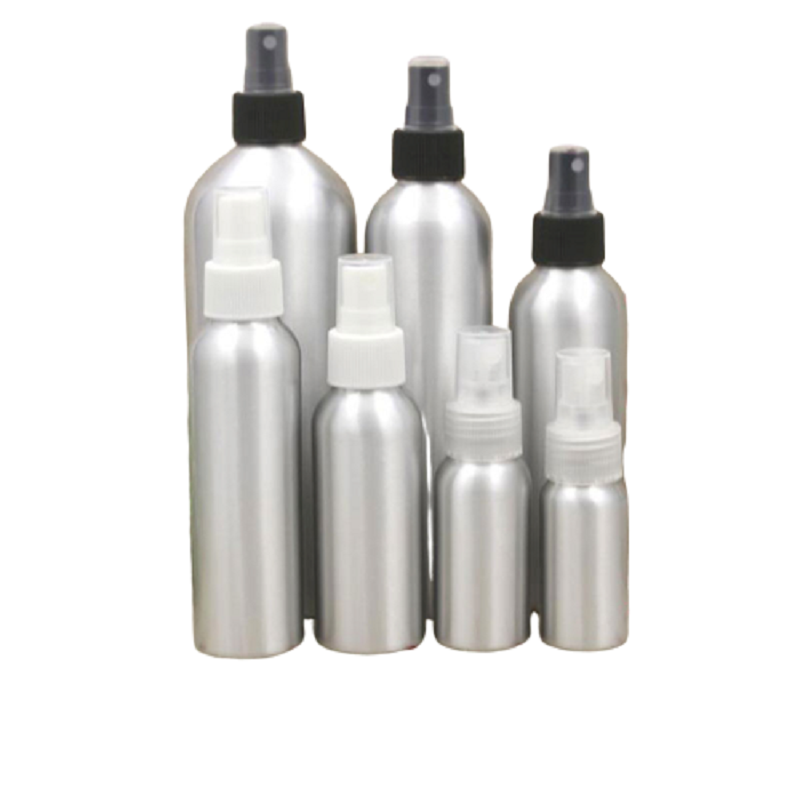 

High Grade Aluminum Spray Bottle 30ml 50ml 100ml 120ml 150ml 200ml 250ml Perfume Atomizer Black/White/Clear Travel Bottle 20pcs