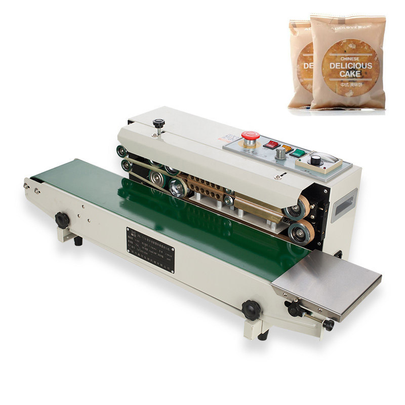 

FR-900 Plastic Film Sealing Machine Plastic Bag Package Machine+Vertical Sealing+Seal belt Continuous Band Sealer 220V/110V