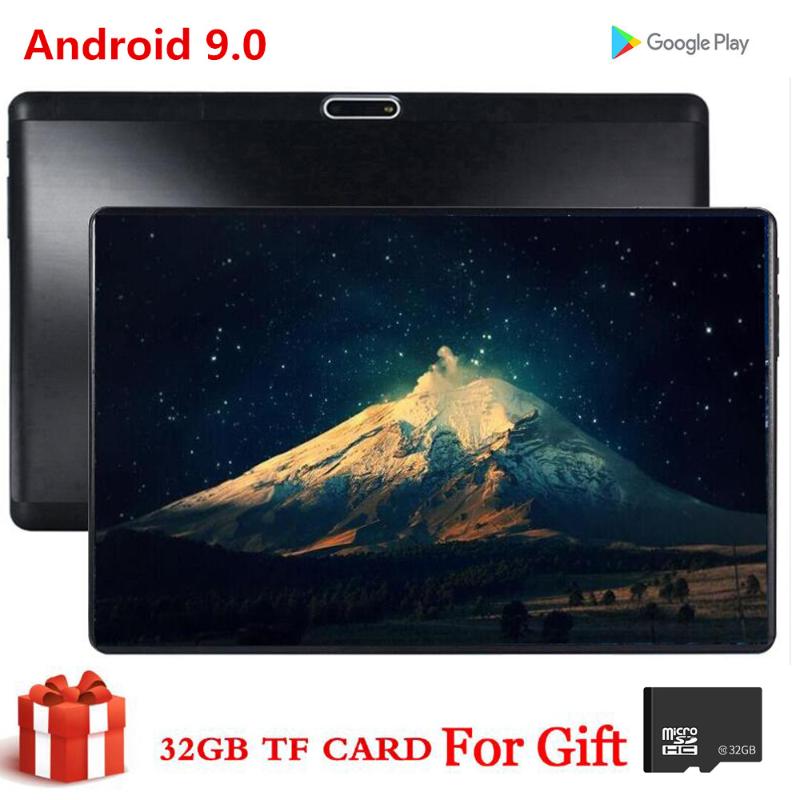 

AKPAD 10 Inch 64GB Tablet S119 MID PC Global Bluetooth Wifi Phablet Android 9.0 MTK Core Dual SIM Card 2.5D Tablet CE Band 32GB, Black