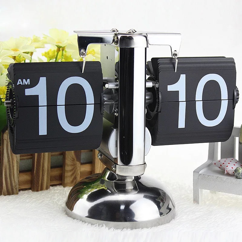 

Retro Flip Down Clock - Internal Gear Operated