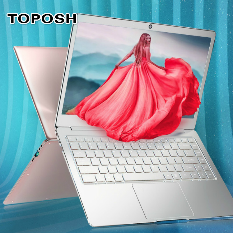 

14 Inch N4100 Mini Metal laptop 8G RAM Fashion Silver Portable Business Office Netbook Student PC Computer Women Slim Notebook, Black