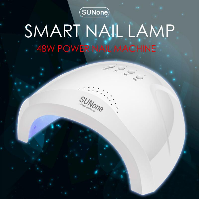 

48W Gel Lamp Professional Nail Light LED UV Lamp Gel Nail Dryer Intelligent Induction Portable Polish Art, Nail file