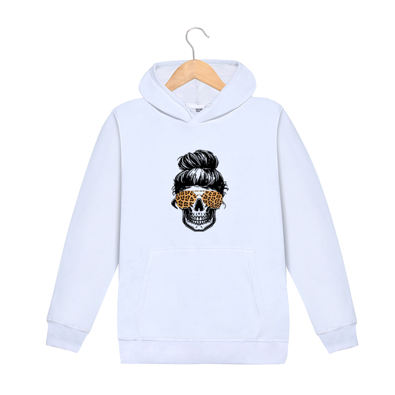 

DIY Men Hoodies Teenager Autumn Fashion Leopard Skulls Pattern Print Mens Womens Trendy Casual Hot Sale Pure Color Sweatshirts, Pink
