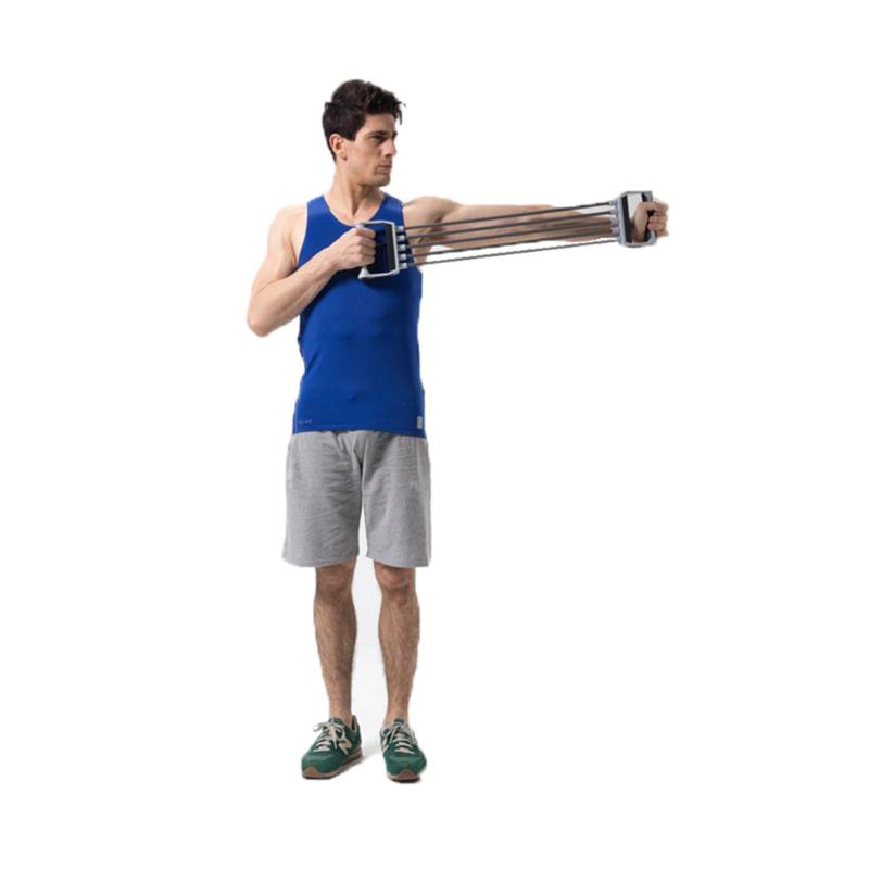 

Child Adult Five Tube Adjustable Multifunctional Latex Rally Device Chest Expander