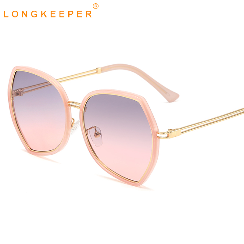 

Luxury Butterfly Sunglasses Women 2020 Fashion Oversized Sun Glasses Female Pink Gradient Eyeware Travel Gafas Shade UV400