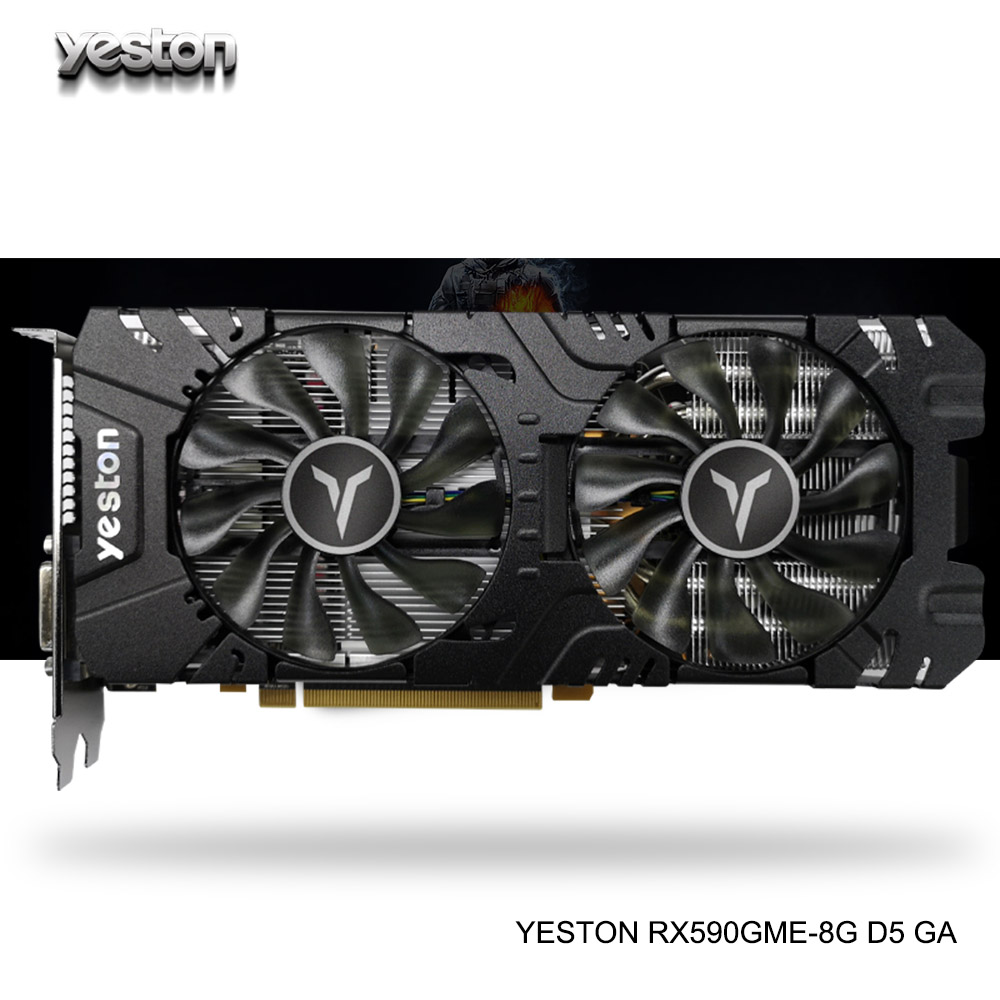 

Yeston Radeon RX 590GME GPU 8GB GDDR5 256bit Gaming Desktop computer PC Video Graphics Cards support DP/DVI-D/HDMI PCI-E X16 3.0