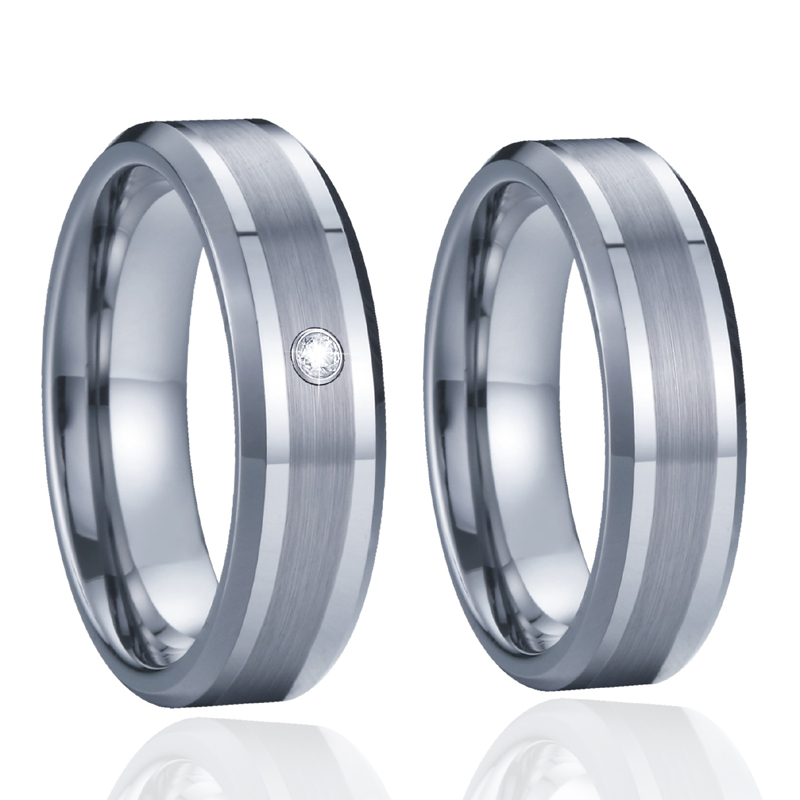 

Wholesale Never Fade men's tungsten carbide ring women's jewelry Lover's Alliance marriage wedding rings for couples