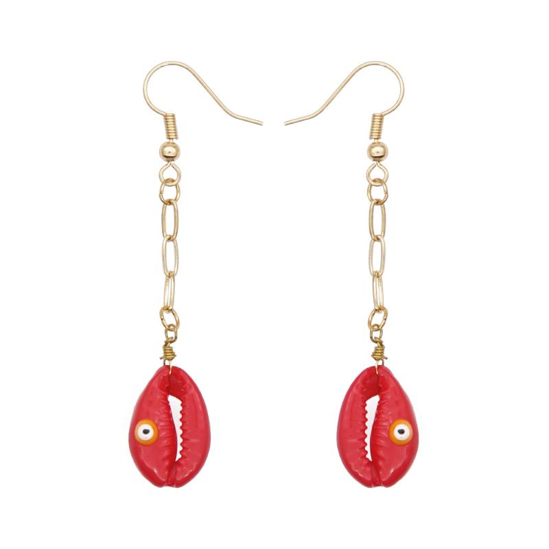 

Dangle & Chandelier Go2boho Earrings Mujer Jewelry Sea Shell Earring Women Femme Summer Danglers Hooks Handmade Long Stainless Steel Chain