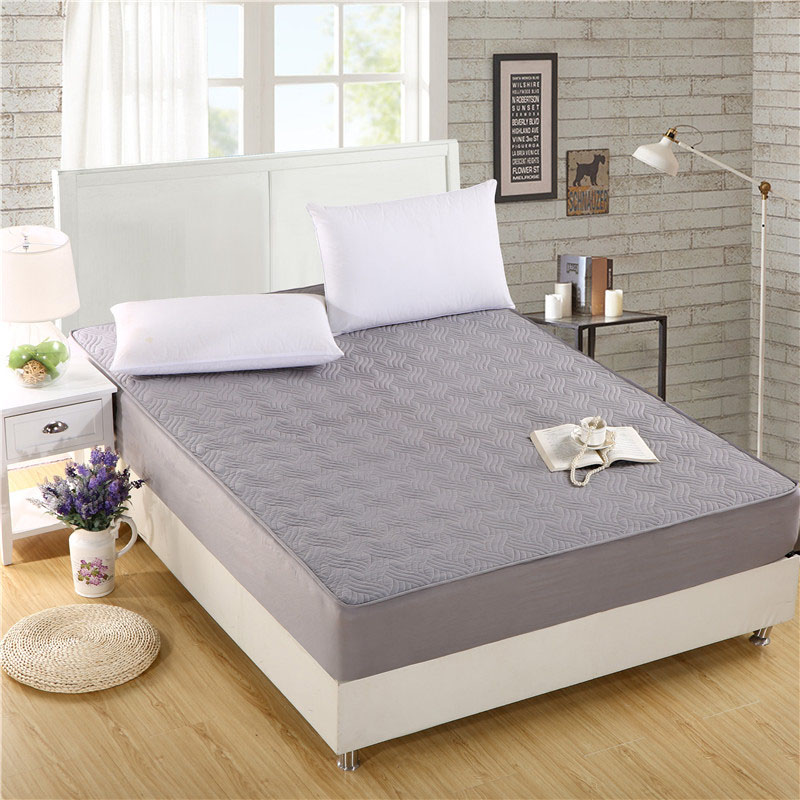

Comwarm Minimalism Solid Color Mattress Cover Bedroom Bed Protector Pad Polyester Fiber Anti-dirty Mattress Topper Fitted Sheet