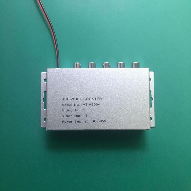 

YiiSPO 9V~36V 1To 4 Output RCA Car DVD Video Splitter Signal Box Variable Level Control For DVD/LCD/TV New