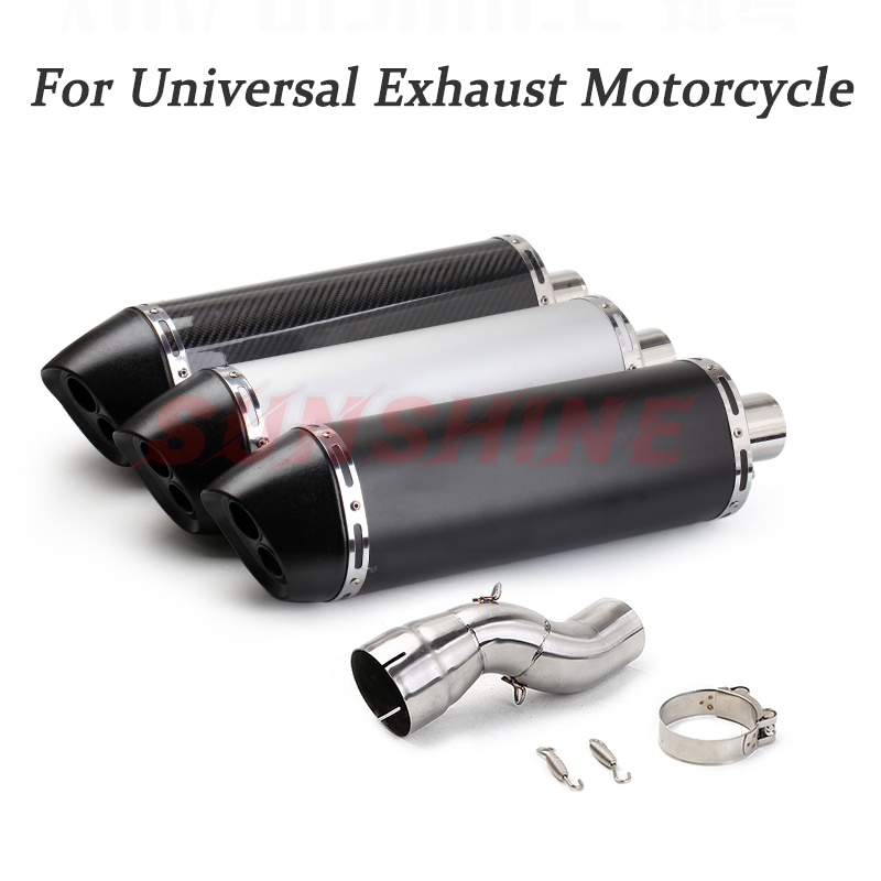 

Exhaust Motorcycle Slip on Pitbike Middle Pipe Systems Muffler Escape Moto Connect Tube For R1200GS 2013 2014 2020 2020-2020