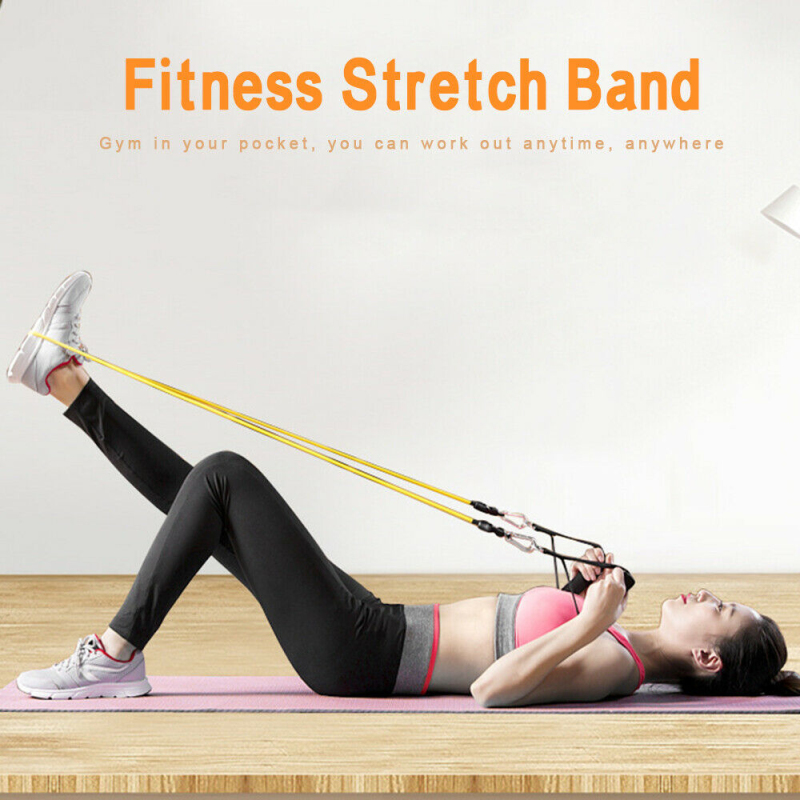 

11Pcs/Set Resistance Bands Workout Exercise Training Tube Pull Rope, Rubber Expander Elastic Bands For Fitness Training Muscle