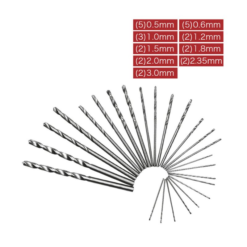 

Mini Micro Hand Drill with 10/25pcs Twist Drill Bit Woodworking Drilling Rotary 85WF