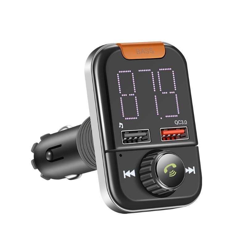 

Onever Bluetooth 5.0 FM Transmitter MP3 Music Player Hands-free Call Wireless Car Kit Support High Quality Bass DC12V-24V