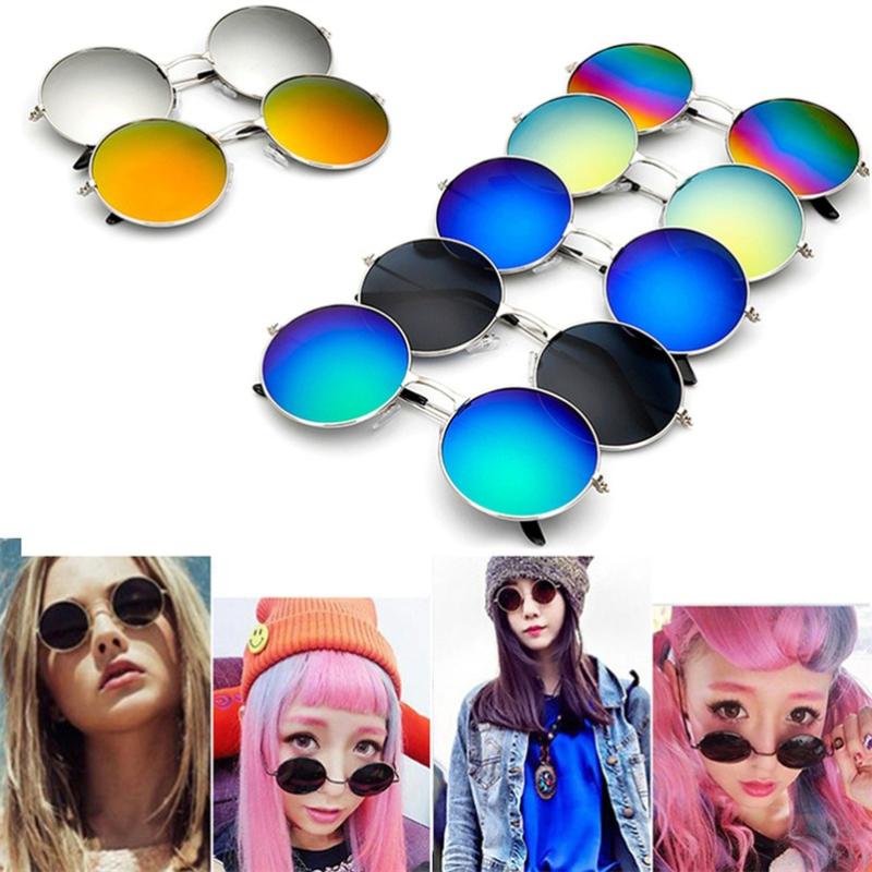 

FOENIXSONG Vintage Women Round Sunglasses Men's Brand Designer Sun Glasses Gold Frame Ladies Spectacles Feminino