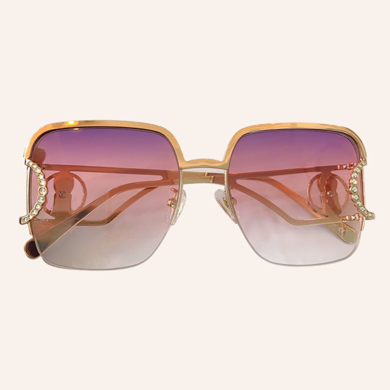 

2020 New Oversized Square Sunglasses Women Metal Frame Mirror Sunglasses Men oculos