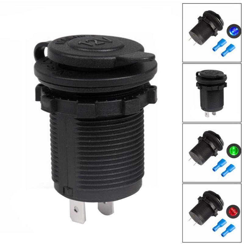 

2020 Car Cigarette Lighter Socket With Cover Car-styling Lighters Cigarette Q0N5, As pic
