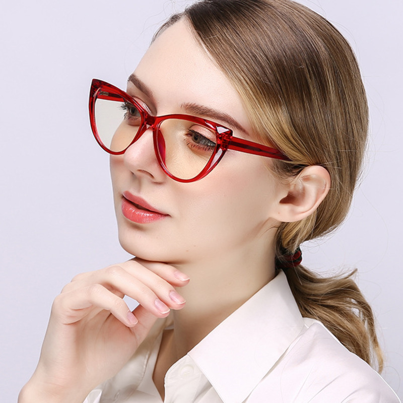 

New Spring Hinge Connector Anti Blue Ray Light Blocking Computer Clear Glasses Tr90 Women's Protection Goggles Oculos De Grau