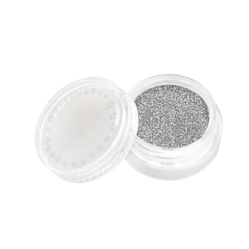 

1 Bottles Of Eye Shadow Powder Makeup Shiny Loose Glitter Powder Eyeshadow Cosmetic Make Up, Dark gray