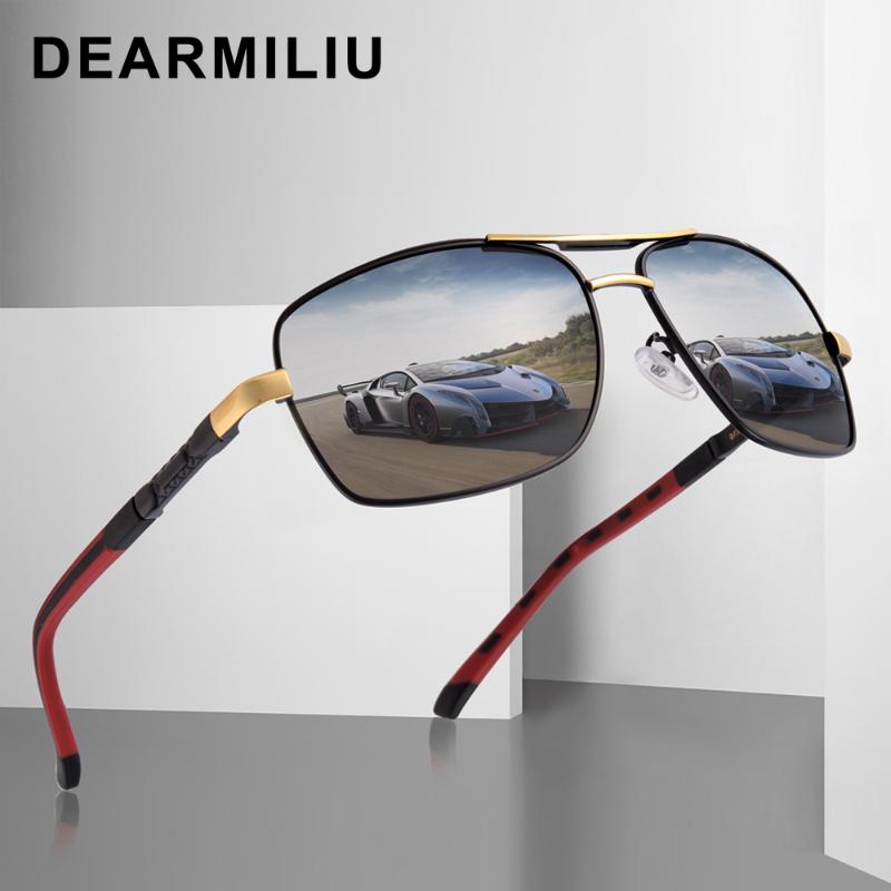 

DEARMILIU Brand Men Vintage Aluminum Polarized Sunglasses Classic Brand Sun glasses Coating Lens Driving Shades For Men/Wome