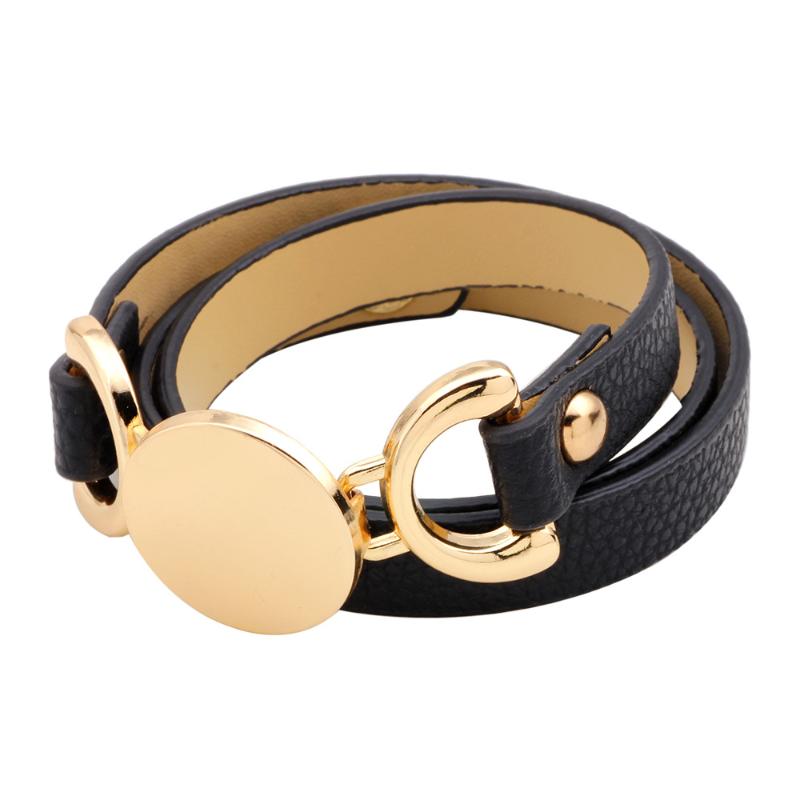 

Bracelets & Bangles New Arrival New Simple Leather Bracelet Ms Original Multi-layer Winding Act The Role Ofing Is Tasted