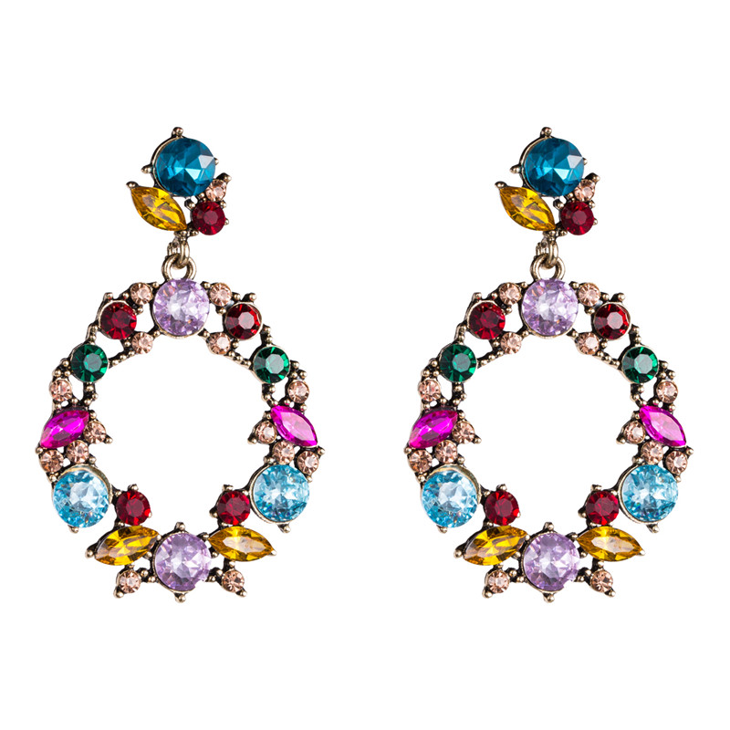 

New Boucle Doreille Femme Summer Fashion Earrings Glass Earrings Retro Party Female Boho Fashion