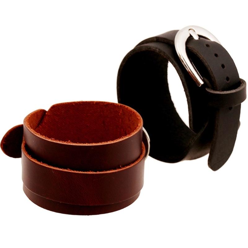 

2020 New Western Style Punk Vintage Leather Bracelet Black Brown Charm Bracelets for Men Women Fashion Jewelry Accessories