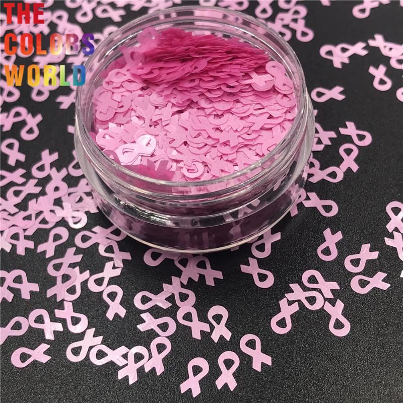 

TCT-315 Awareness Ribbon 6MM Size Nail Glitter Nail Art Decoration Body Glitter Party Supplies Festival DIY Craft Accessories