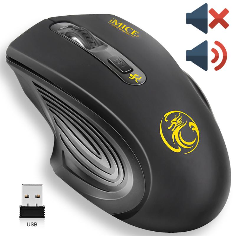 

USB Wireless Mouse 2.4GHz Ergonomic Mice 2000DPI USB 2.0 Receiver Optical Computer Mouse For Laptop PC Sound Silent New