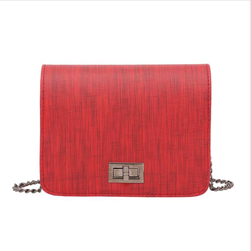 

Women Messenger Bag PU Leather Crossbody Shoulder Bag Female Handbag Purses Cosmetic, Red