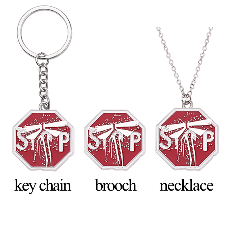 

Hot Game The Last Of Us 2 Necklace Round Firefly Pendant Necklaces For Women Men Survivors Collar Jewelry Fashion Accessories
