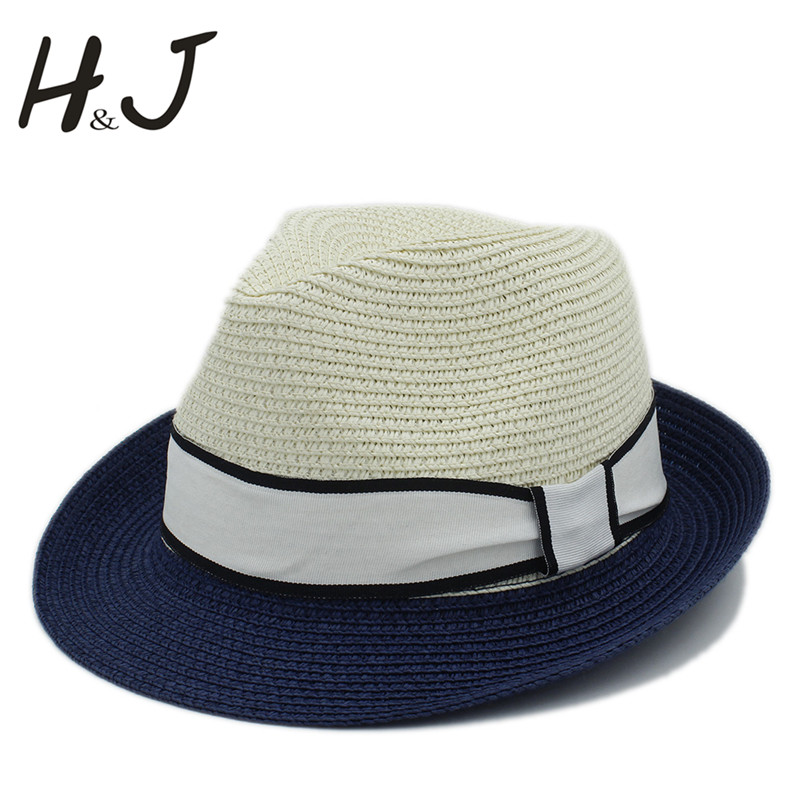 

2020 Women Men Summer Sun Hat For Elegant Lady Beach Fedora Hat Sunhat Trilby Panama Cap Adjusted Size 56-58, Cream