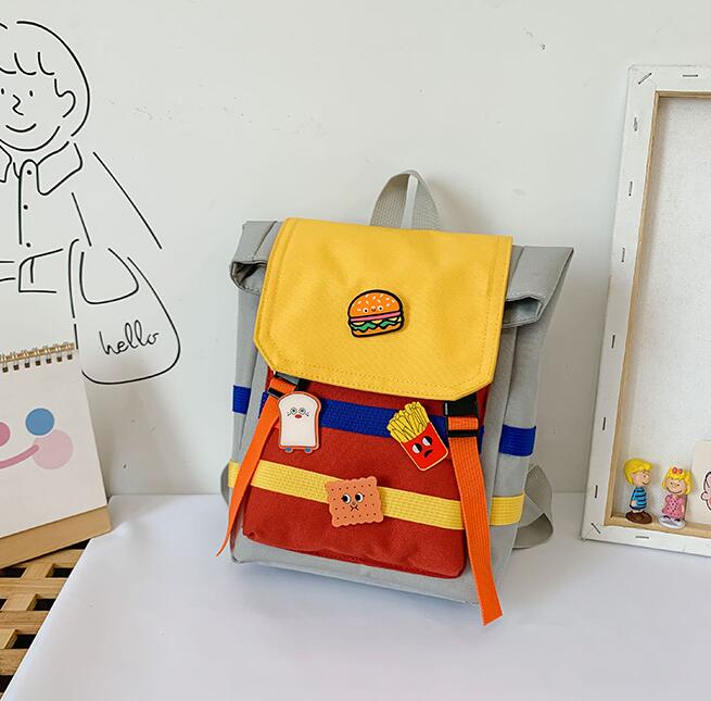 

Ins Girl Baby School Bag Children Boy Backpacks Cute One Shoulder Bag Soft Kindergarten Bags, Grey