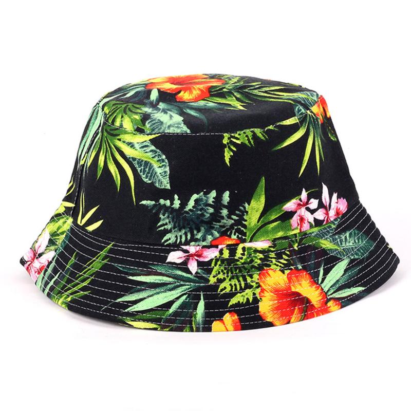 

Summer UV Women Floral Sun Hat hot outdoor fishing sun hat Bob letter fisherman panama cap chapeau cotton bucket boonie, 15