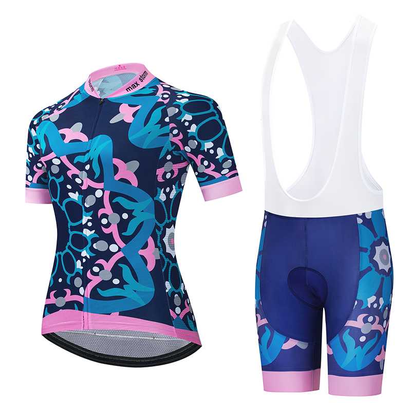 

Top qualitySummer Cycling Jersey Women Short Sleeve Jersey Bicycle Clothing Maillot Ropa Ciclismo Racing Bike Clothes max storm, Photo style