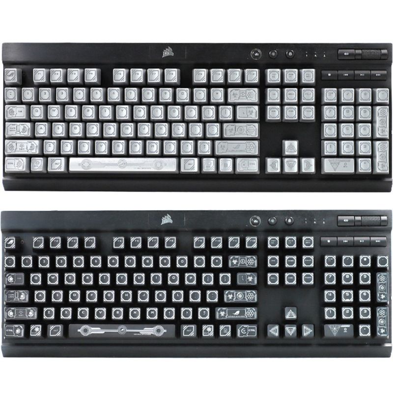 

RGB 104 Keycaps ANSI Layout OEM ABS Source Code Shot Backlit Keycap For K70 K65 K95 RGB Mechanical Keyboard