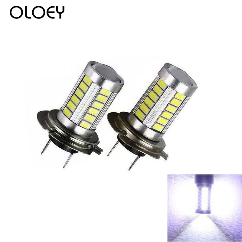 

1Pc /2Pcs H7 12V 16.5W 6000K 990lm 33-SMD Car LED Lights bright The headlights are ultra white light fog lamps Light bulb