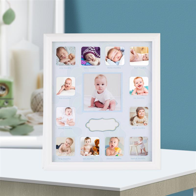 

1 Pc Baby 12 Months Photo Frame Baby Picture Frame Growth Record Photo For Wall Picture Frames Wall Home Decor