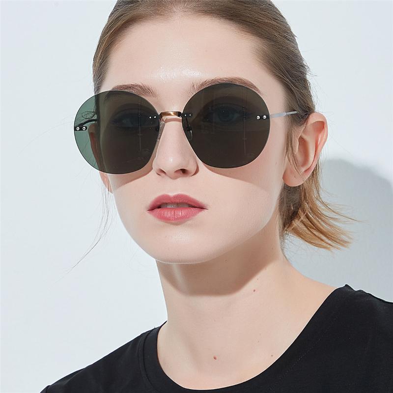 

Sunglasses Women Uv Protection Fashion Glasses Large-frame Metal