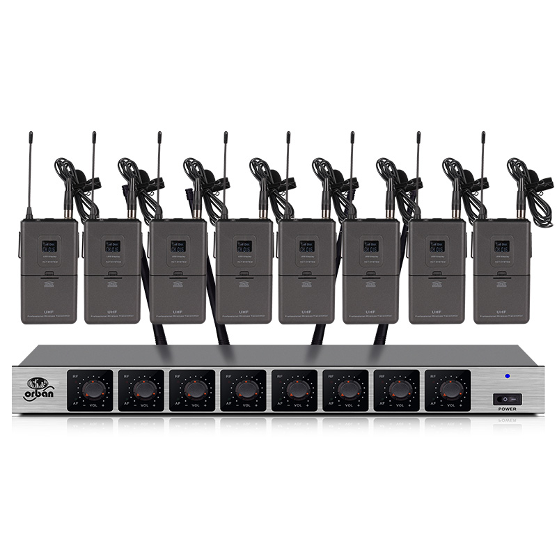 

Professional wireless microphone system with 8-channel lavalier microphone family KTV school outdoor stage wireless