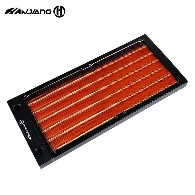 

HJ 240MM Super Thin Copper Radiator For A4 Case,MINI Computer Water Cooling Kit Loop Build Heat Sink G1/4,Seller Recommend